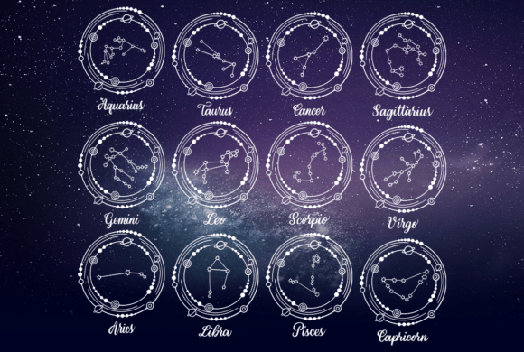 Constellation, Zodiac Signs SVG Bundle for T-Shirt Designs