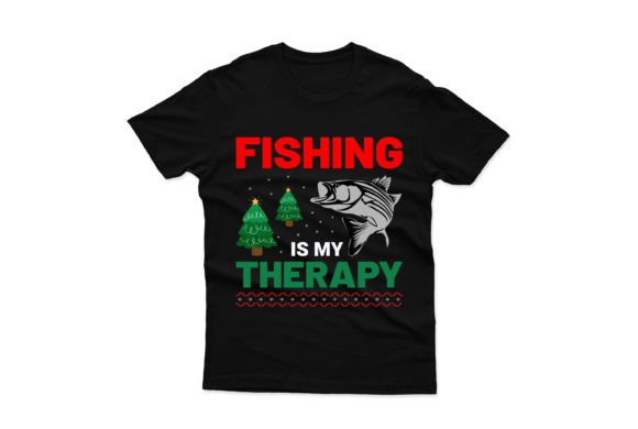 FISHING is MY UGLY CHRISTMAS T-SHIRT Graphics for Crafters