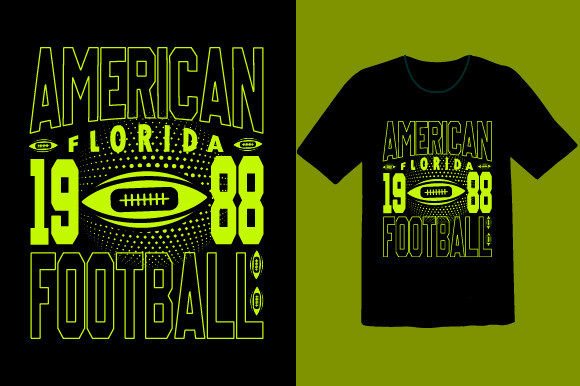 Free American Florida 1988 Football T-Shirt Designs