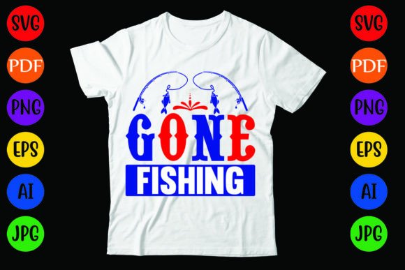 Gone Fishing: A Versatile Graphics and T-Shirt Design