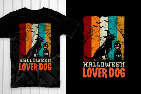 Halloween Lover Dog: A Charming Embroidery Design