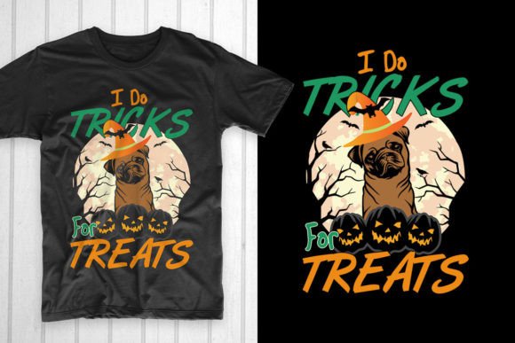 I Do Tricks for Treats: A Versatile Halloween T-Shirt Design