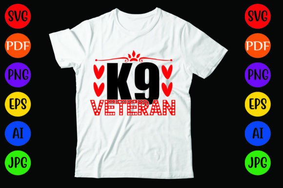 K9 Veteran: A Versatile Graphics and T-Shirt Design Asset