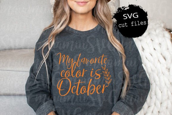 My Favorite Color is October Svg: Perfect for T-Shirt Designs & Graphics