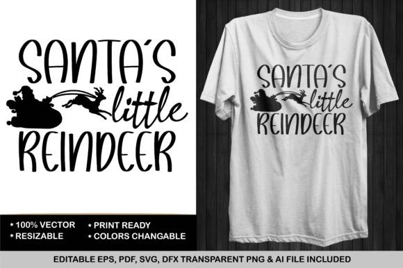 Review: Santa's Little Reindeer T-shirt for Graphics & Print