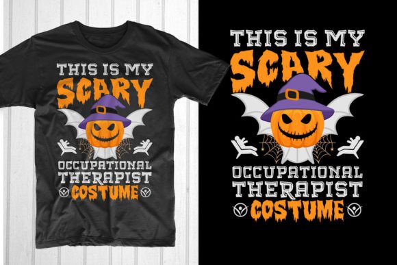 Scary Occupational Therapist Costume: A Unique T-Shirt Design